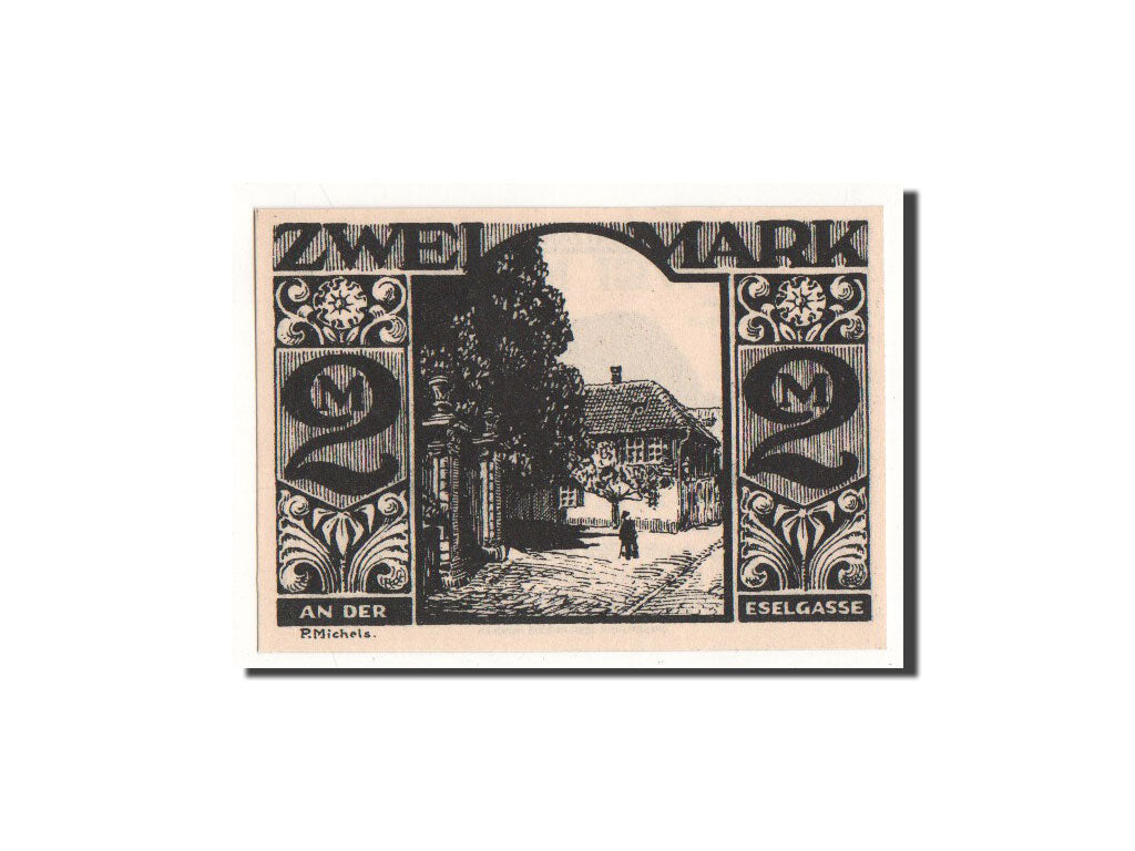 Banknote, Germany, Paderborn, 2 Mark, Maison, 1921, 1921-11-10, UNC(65-70)