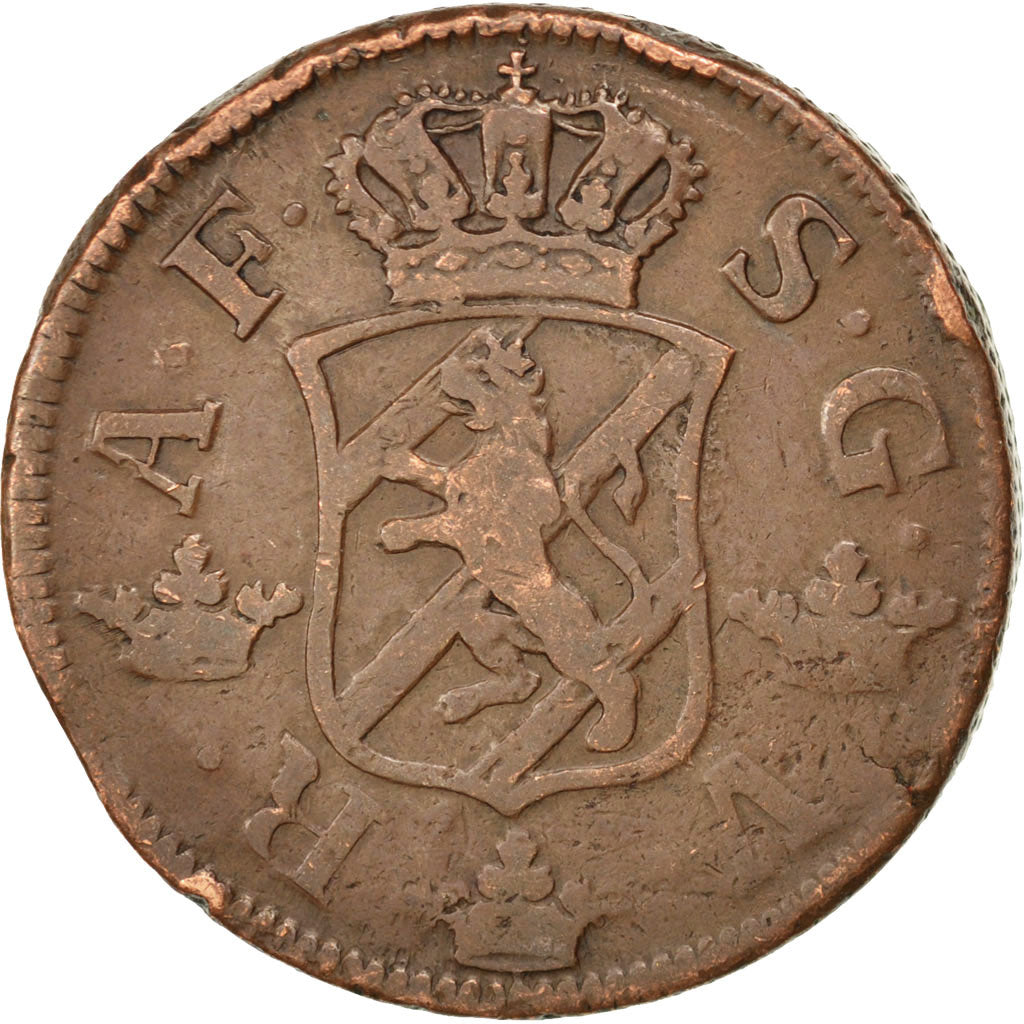 Coin, Sweden, Adolf Frederick, 2 Ore, S.M., 1766, VF(30-35), Copper, KM:461