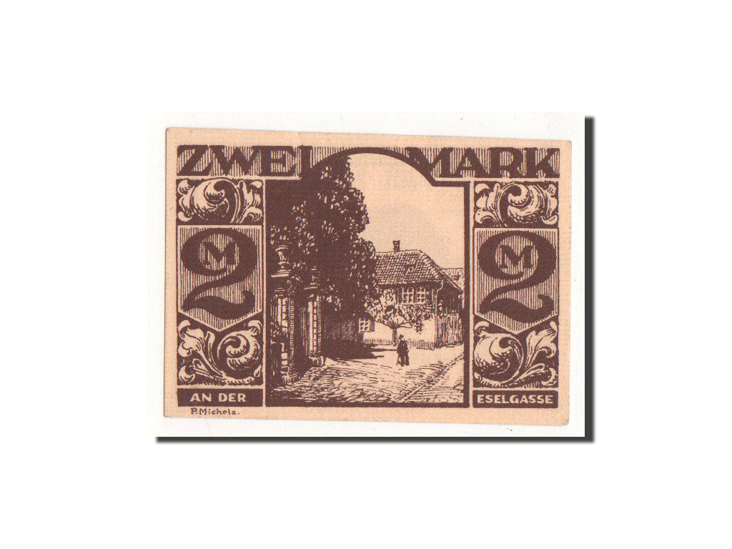Banknote, Germany, Paderborn, 2 Mark, Maison, 1921, 1921-11-10, UNC(65-70)