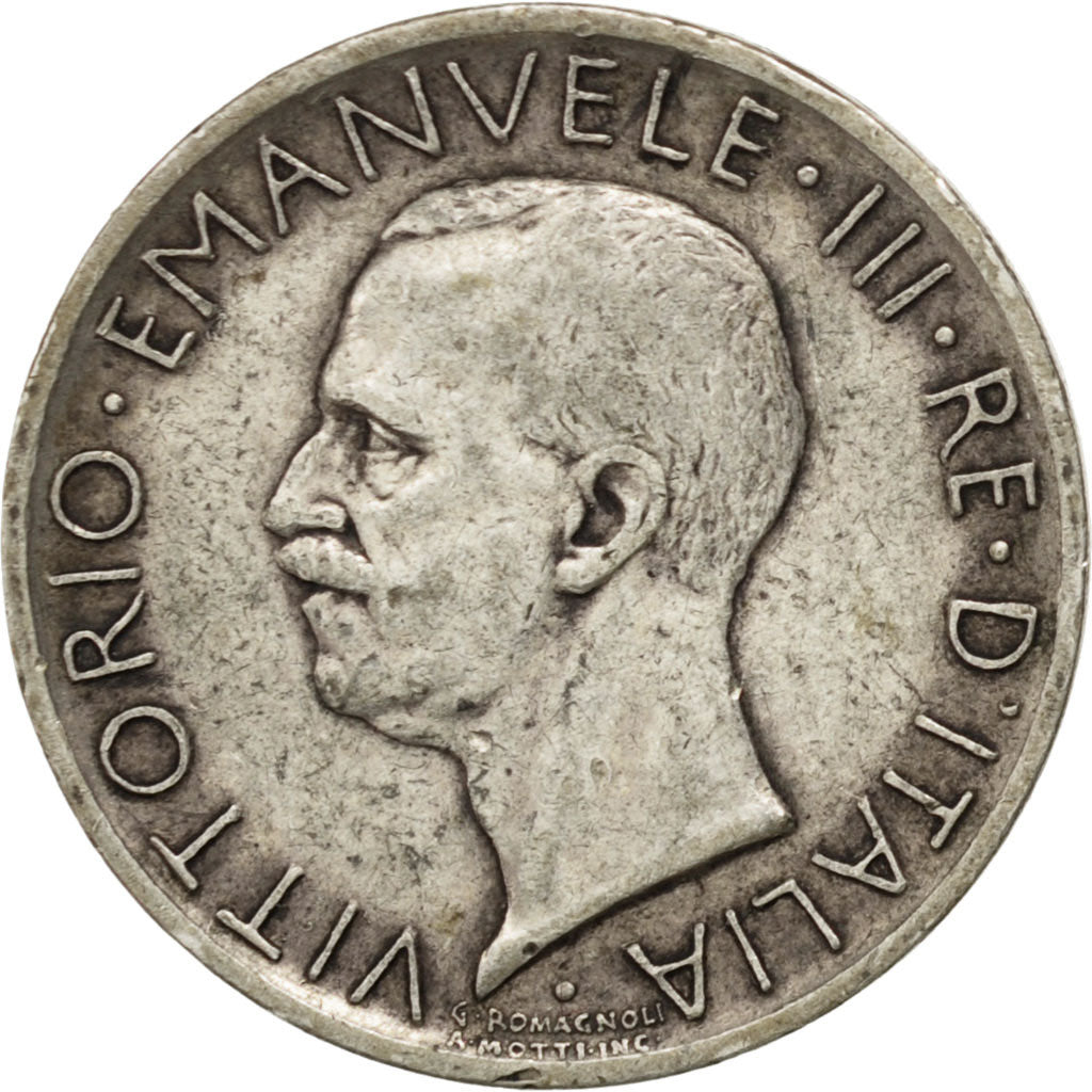 Italia, Vittorio Emanuele III, 5 Lire, 1927, Rome, BB, Argento, KM:67.1