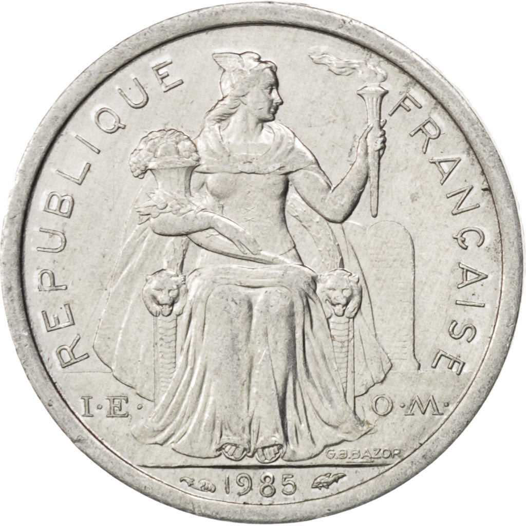 Nouvelle-Calédonie, 1 Franc, 1985, Paris, KM 10