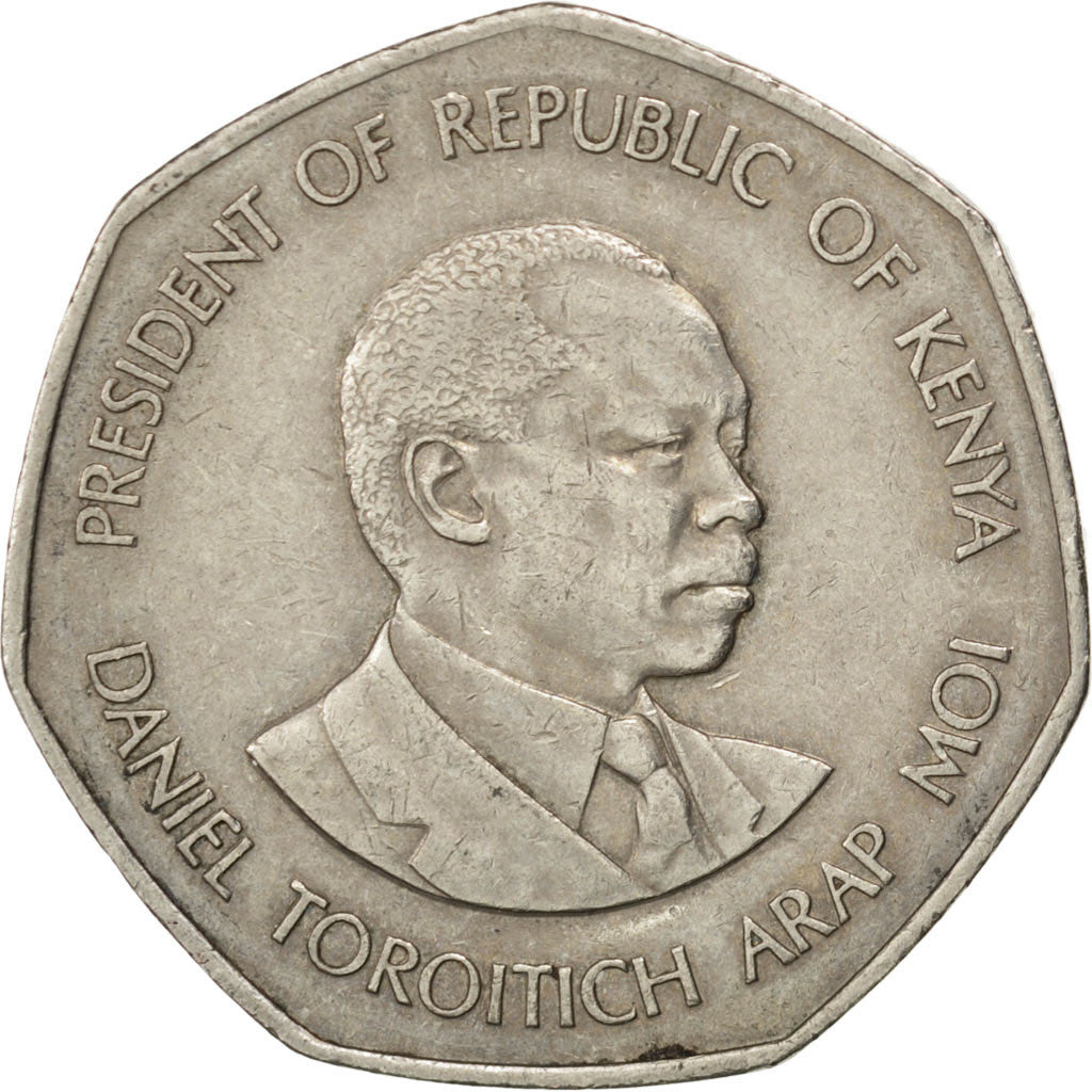 Monnaie, Kenya, 5 Shillings, 1985, TTB+, Copper-nickel, KM:23