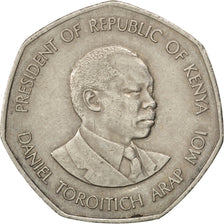 Monnaie, Kenya, 5 Shillings, 1985, TTB+, Copper-nickel, KM:23