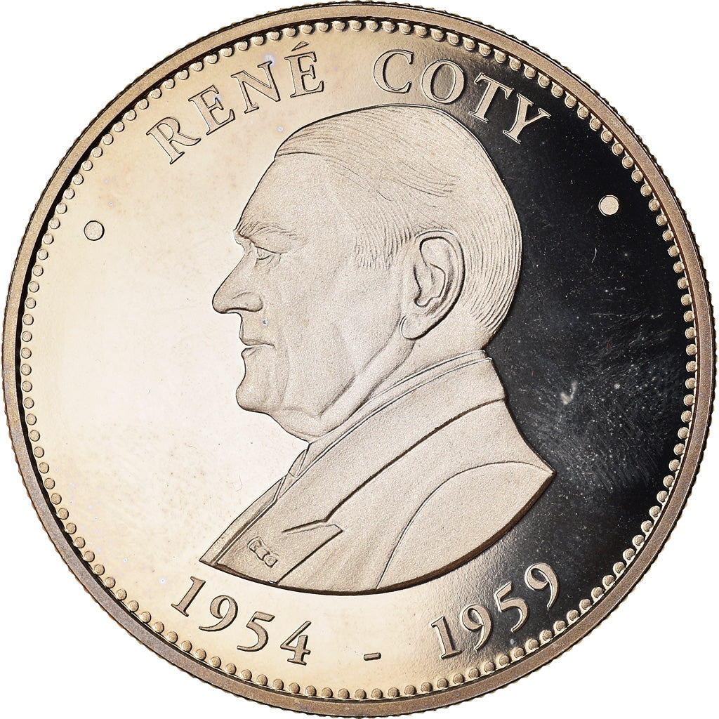 Francia, medalla, Les Présidents de la République, René Coty, Politics