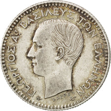 GREECE, 50 Lepta, 1874, Athens, KM #37, AU(50-53), Silver, 2.51