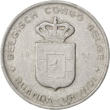 Congo belga, RUANDA-URUNDI, Franc, 1957, BB, Alluminio, KM:4