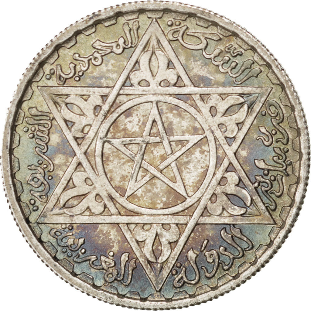 MOROCCO, 100 Francs, 1953, Paris, KM #52, AU(55-58), Silver, 4.06