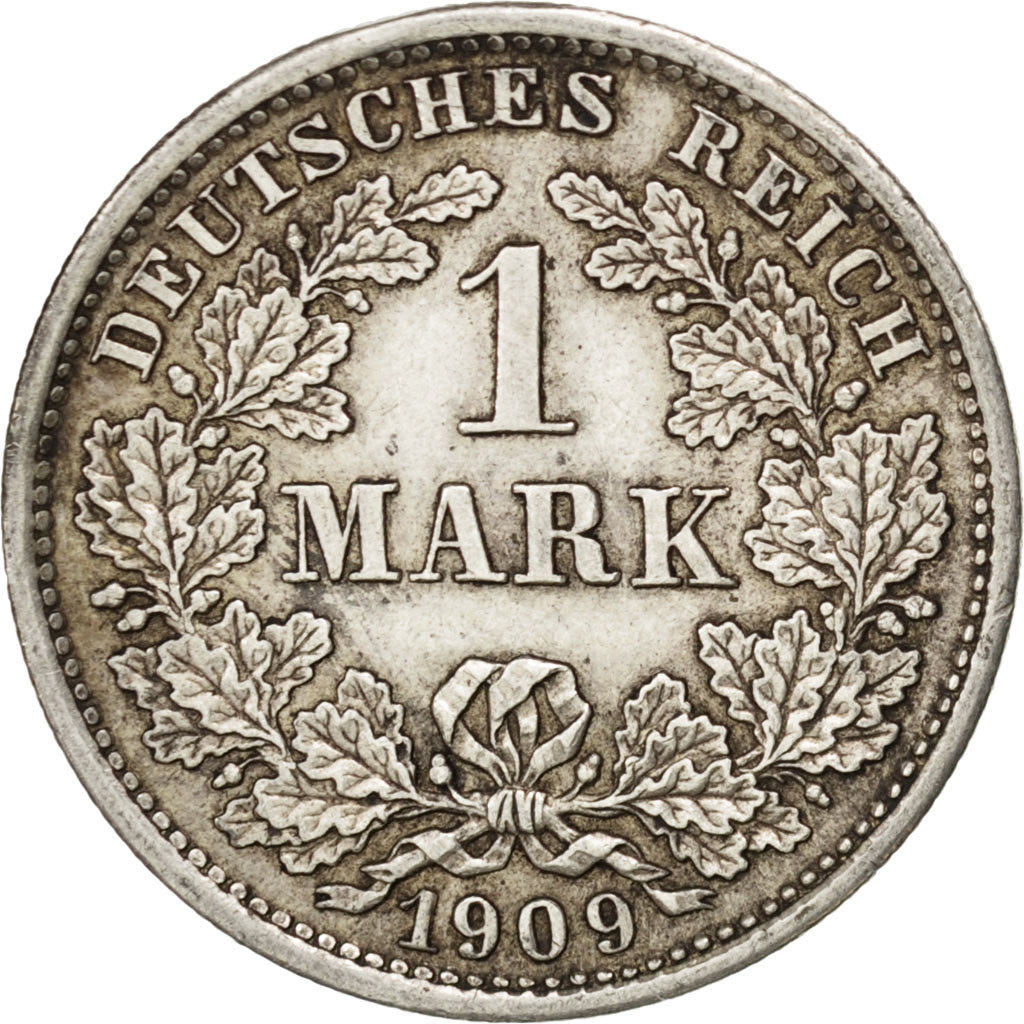 Moneta, GERMANIA - IMPERO, Wilhelm II, Mark, 1909, Munich, SPL-, Argento, KM:14