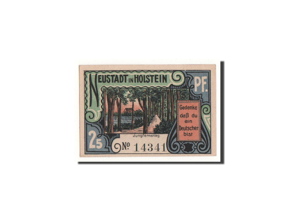 Banknote, Germany, Neustadt i. Holstein Stadt, 25 Pfennig, paysage 1, O.D