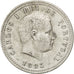 Portogallo, Carlos I, 100 Reis, 1893, BB+, Argento, KM:531