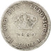PORTUGAL, 50 Reis, 1889, KM #506.2, VF(20-25), Silver, 15.5, 1.16