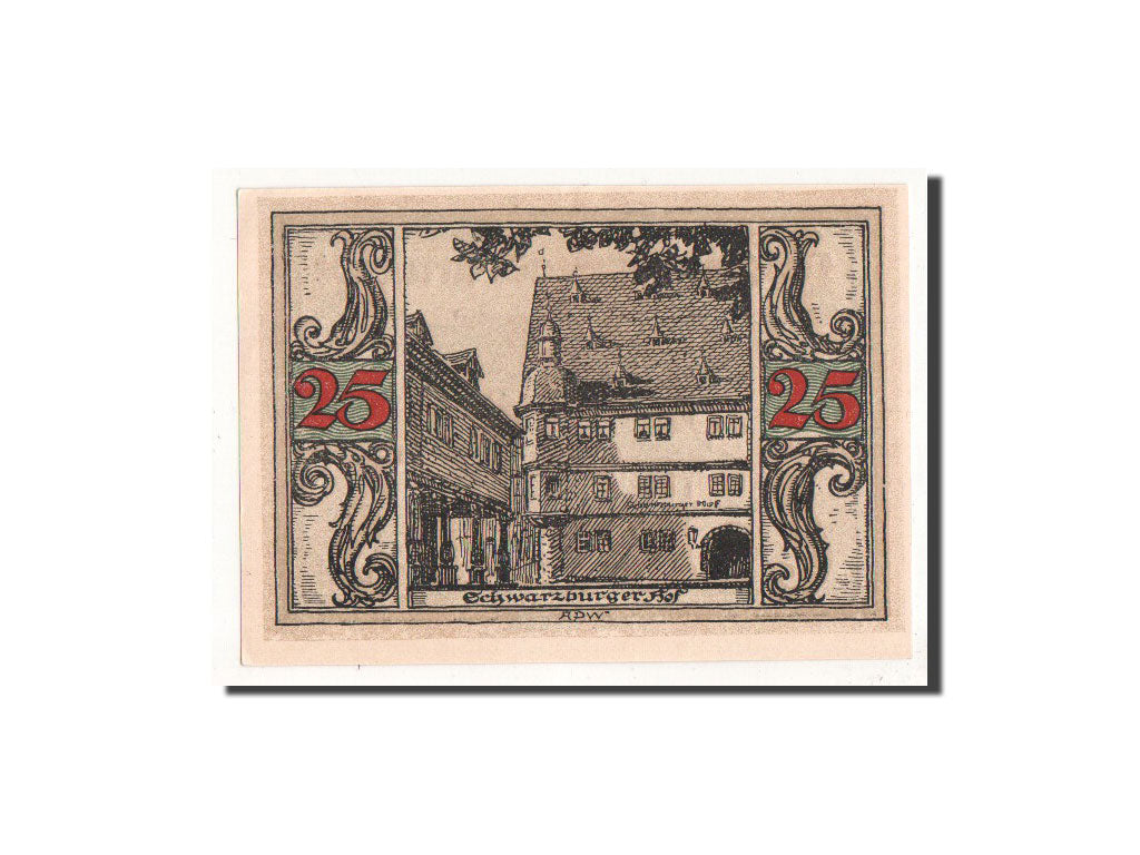 Banknote, Germany, Arnstadt, 25 Pfennig, batiment 1, 1921, Undated, UNC(65-70)