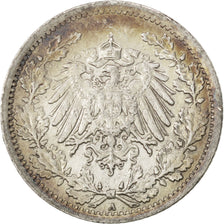 Münze, GERMANY - EMPIRE, 1/2 Mark, 1917, Berlin, SS+, Silber, KM:17