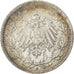 Münze, GERMANY - EMPIRE, 1/2 Mark, 1917, Berlin, SS+, Silber, KM:17