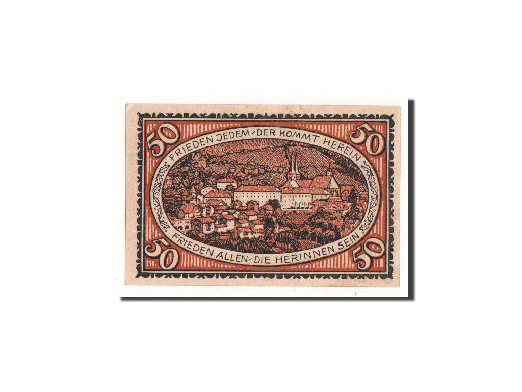 Banknote, Germany, Berchtesgaden, 50 Pfennig, village, 1920, 1920-08-13