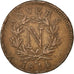 Premier Empire, Siège d'Anvers, 10 Centimes à l'N, 1814, Gadoury 191f