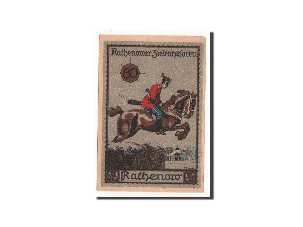 Banknote, Germany, Rathenow, 80 Pfennig, cavalier, O.D, Undated, UNC(65-70)