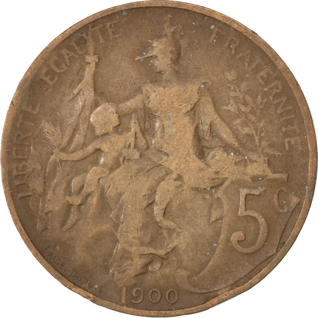 IIIème République, 5 Centimes Daniel-Dupuis, 1900, Paris, Gadoury 165