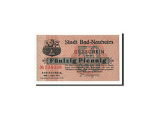 Banconote, Germania, Nauheim Bad Stadt, 50 Pfennig, paysage, 1917, 1917-06-01