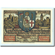 Deutschland, Eisenach Stadt, 50 Pfennig, personnage 1, 1921, UNZ, Mehl:320.2a
