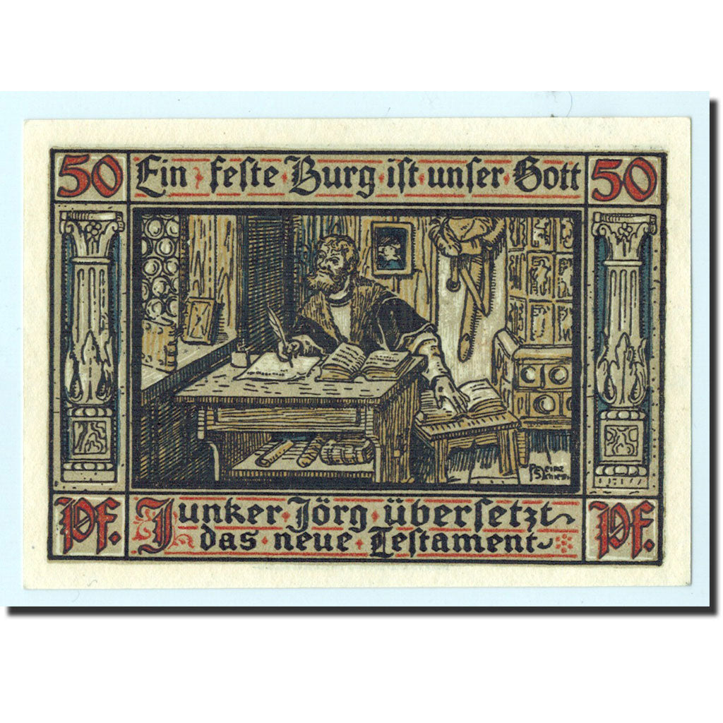 Deutschland, Eisenach Stadt, 50 Pfennig, personnage 1, 1921, UNZ, Mehl:320.2a