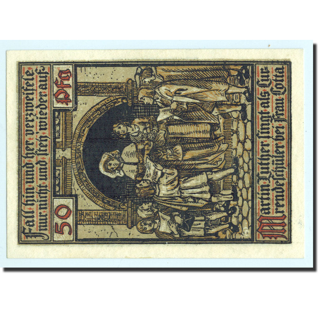 Allemagne, Eisenach Stadt, 50 Pfennig, personnage 2, 1921, NEUF, Mehl:320.2a