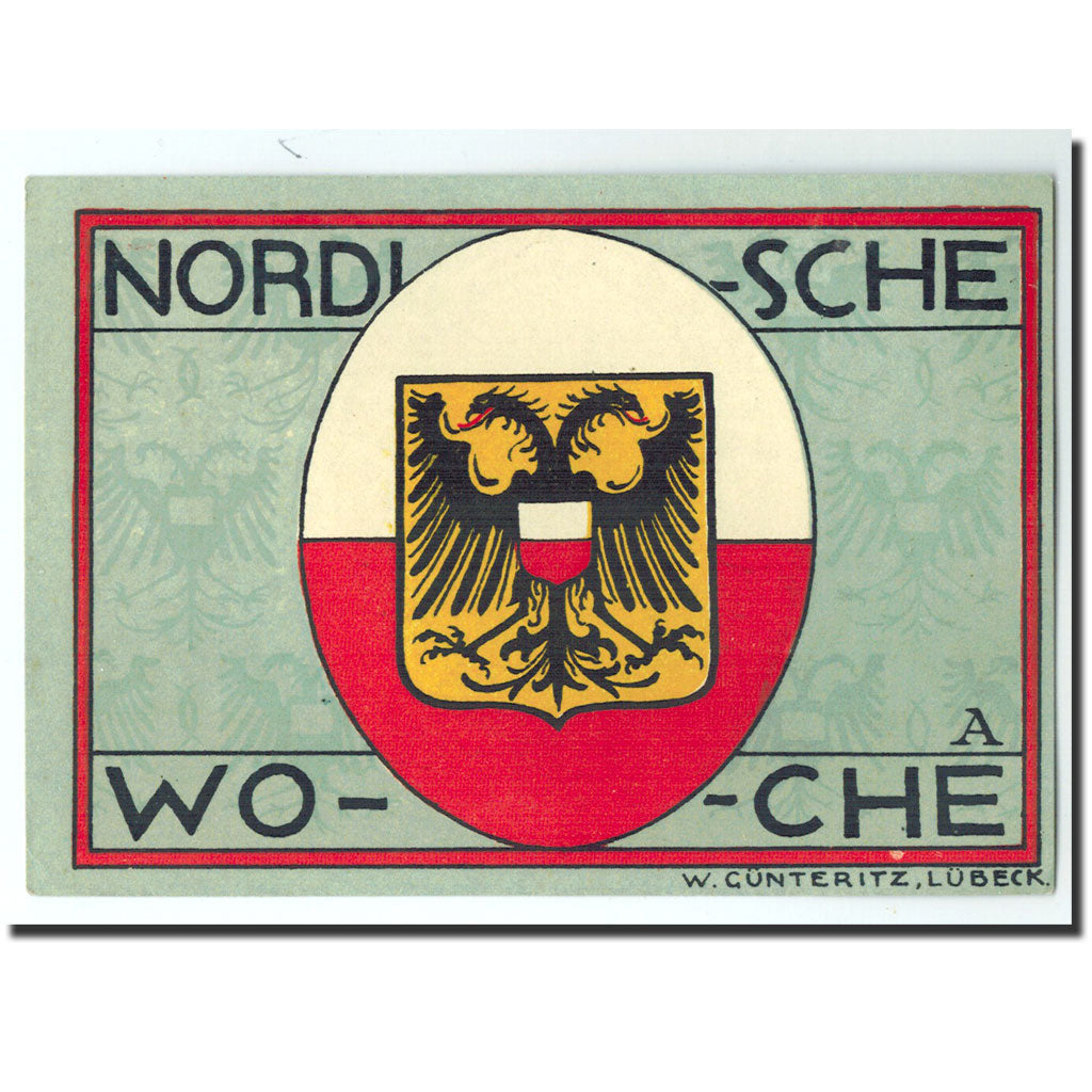 Banknote, Germany, Lübeck, 50 Pfennig, Ecusson 1, 1921, 1921-01-01, UNC(65-70)