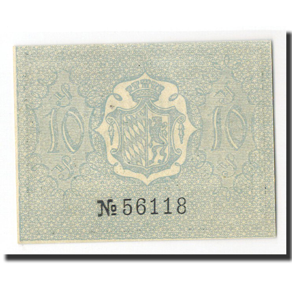 Germania, Bad Reichenhall, 10 Pfennig, Ecusson, 1919, FDS