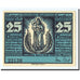 Banknote, Germany, Genthin, 25 Pfennig, paysage, 1921, 1921-07-01, UNC(65-70)