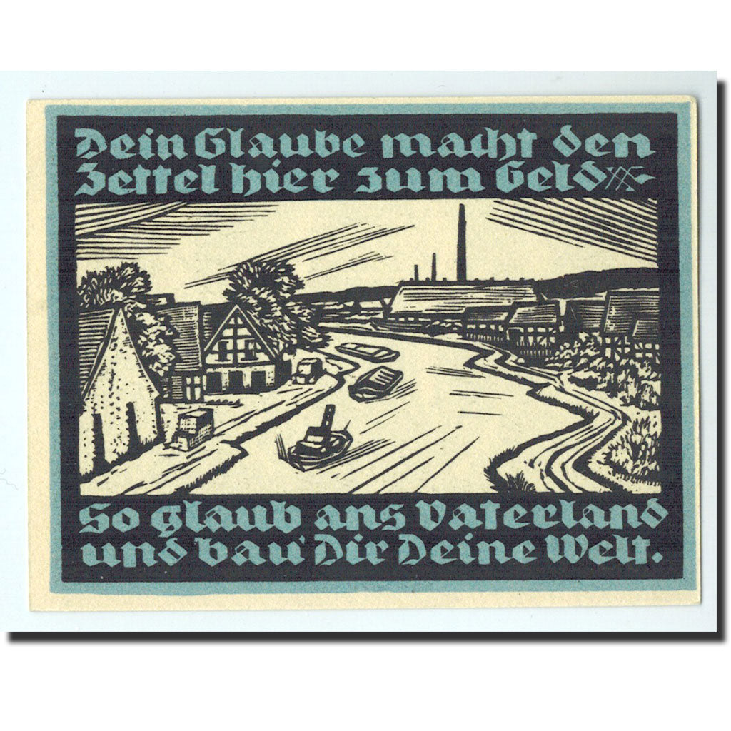 Banknote, Germany, Genthin, 25 Pfennig, paysage, 1921, 1921-07-01, UNC(65-70)