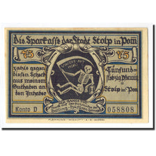 Germania, Stolp, 75 Pfennig, cavalier, O.D, FDS, Mehl:1275.3a