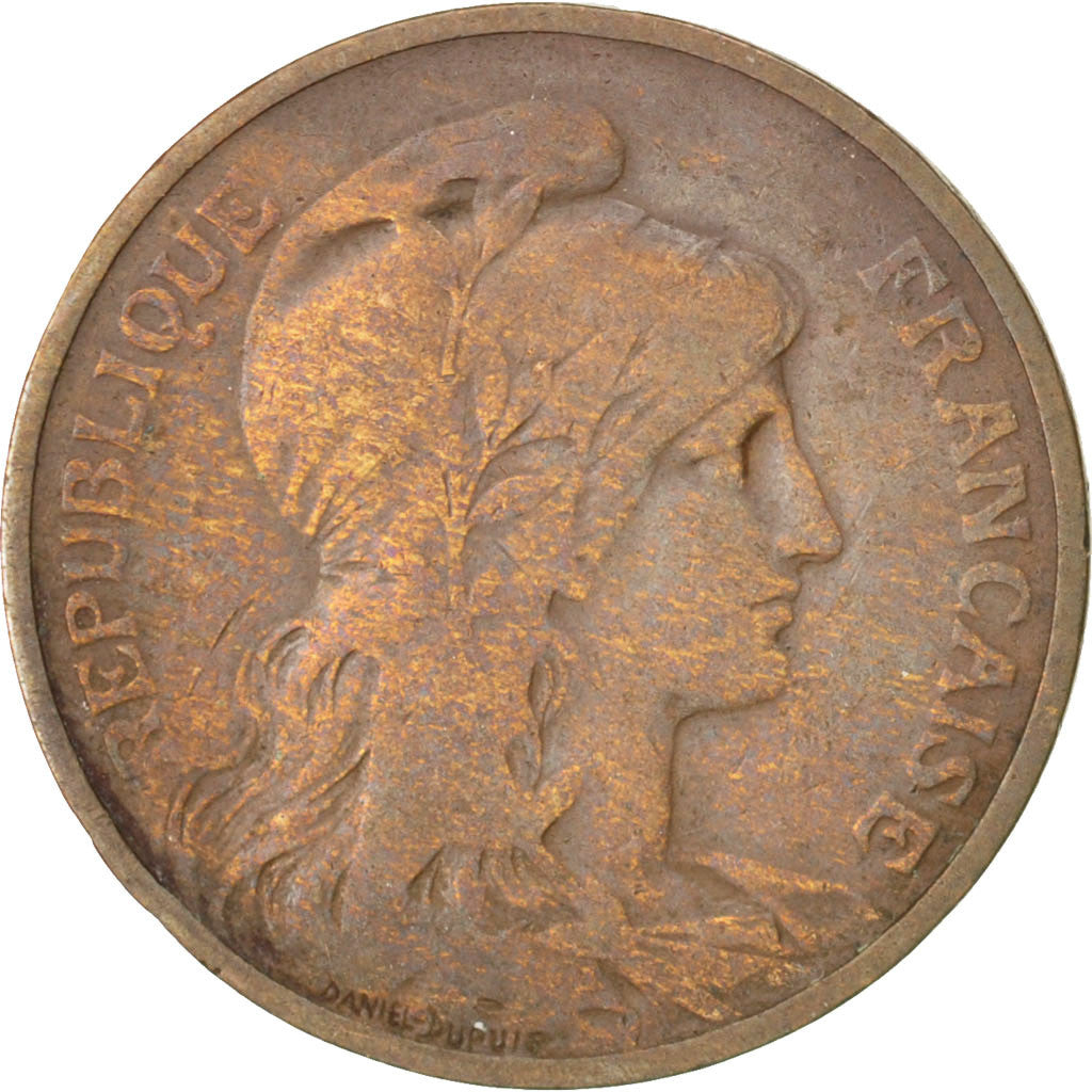 Coin, France, Dupuis, 5 Centimes, 1908, Paris, F(12-15), Bronze, KM:842