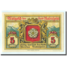 Banknote, Germany, Rosenheim, 5 Pfennig, voute, 1921, 1921-02-16, UNC(65-70)