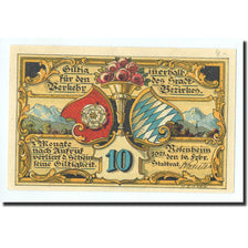 Billet, Allemagne, Rosenheim, 10 Pfennig, ruelle, 1921, 1921-02-16, NEUF
