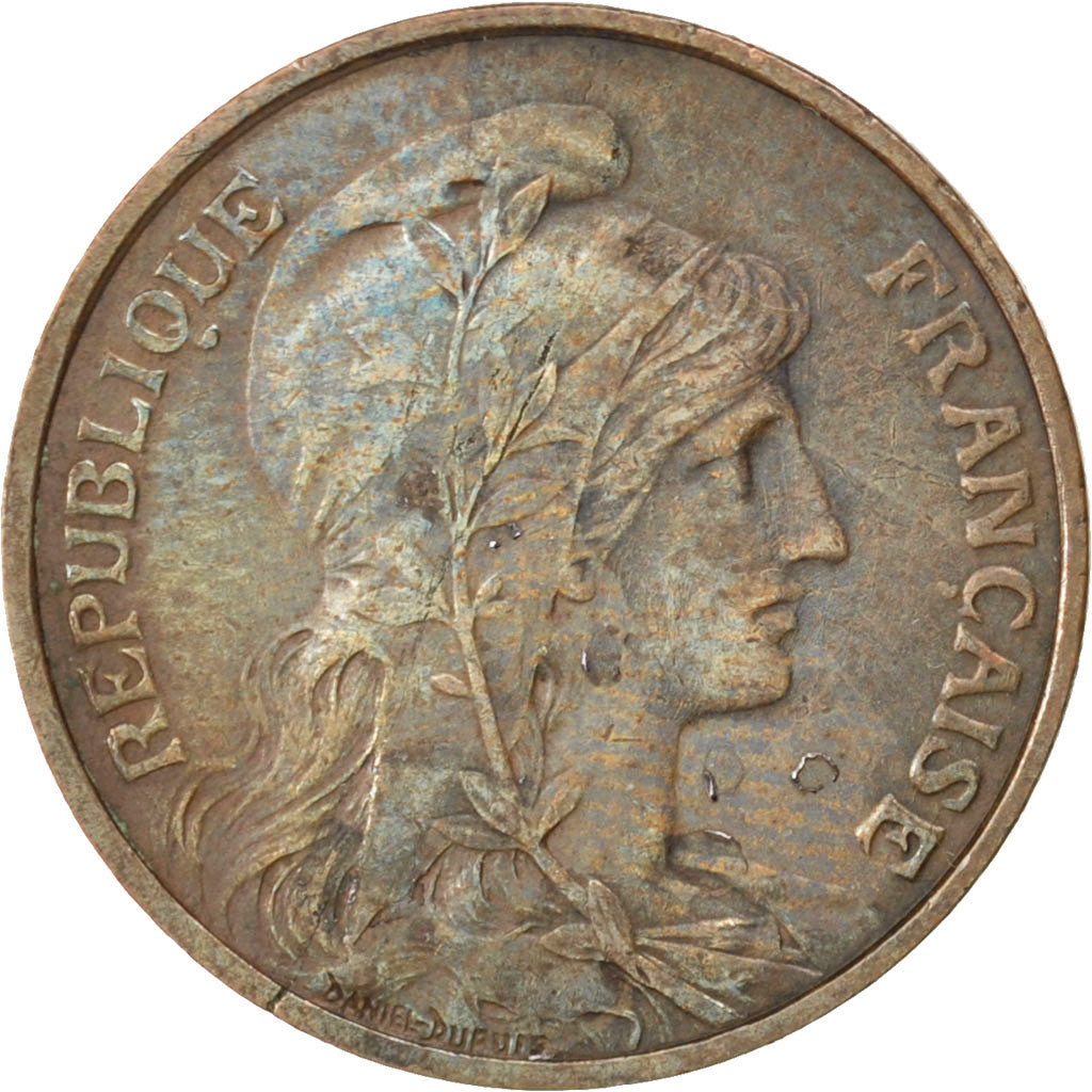 IIIème République, 5 Centimes Daniel-Dupuis, 1916, Paris, étoile, Gadoury 165