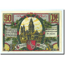 Banknote, Germany, Mainz Stadt, 50 Pfennig, Monument, 1921, 1921-01-01