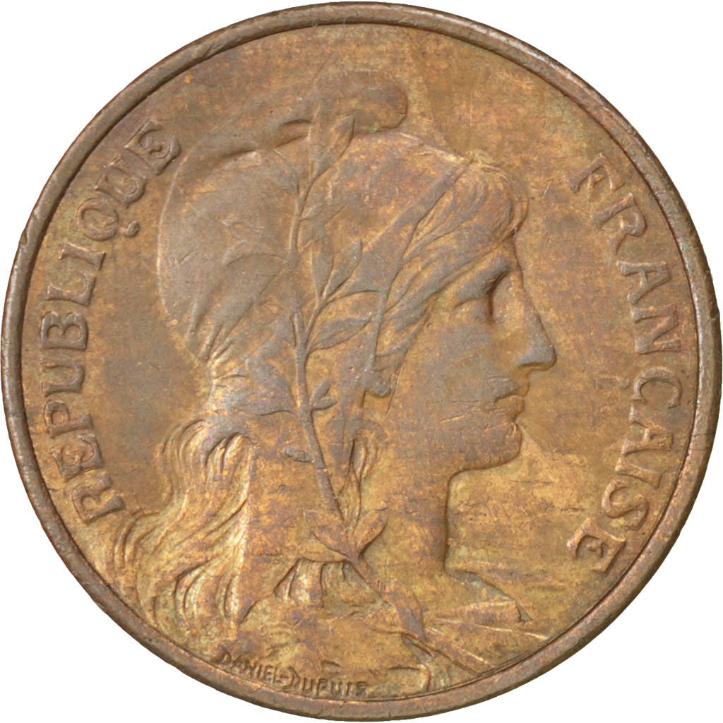 Münze, Frankreich, Dupuis, 5 Centimes, 1917, Paris, SS+, Bronze, KM:842