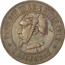 Moneta, Francia, 10 Centimes, 1870, BB+, Bronzo