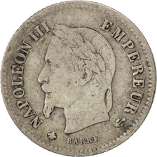 Second Empire, 20 Centimes Napoléon III tête laurée, 1867 A, Paris, Gadoury 308