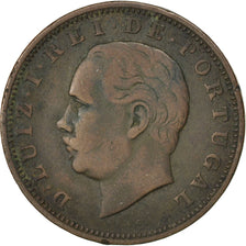 Monnaie, Portugal, Luiz I, 20 Reis, 1883, TB+, Bronze, KM:527