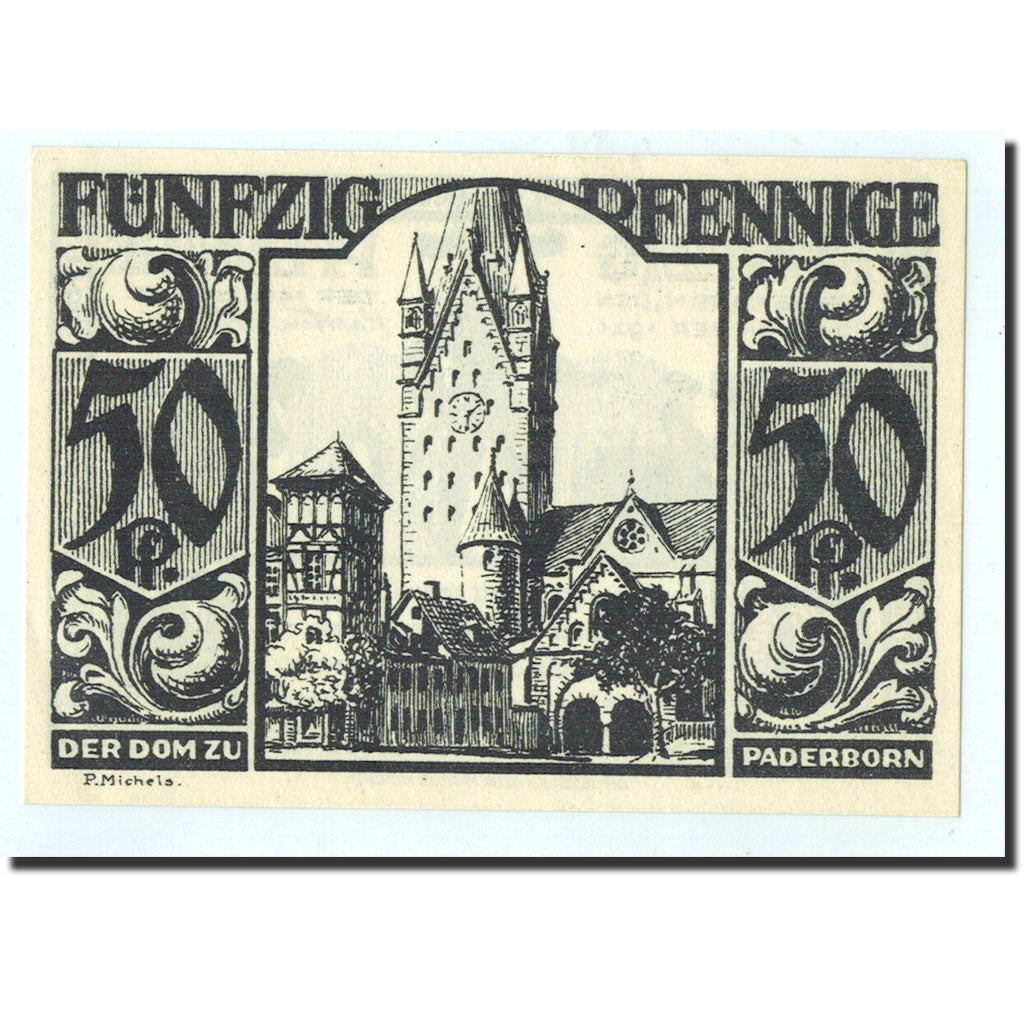 Banknote, Germany, Paderborn, 50 Pfennig, personnage 2, 1921, 1921-11-10