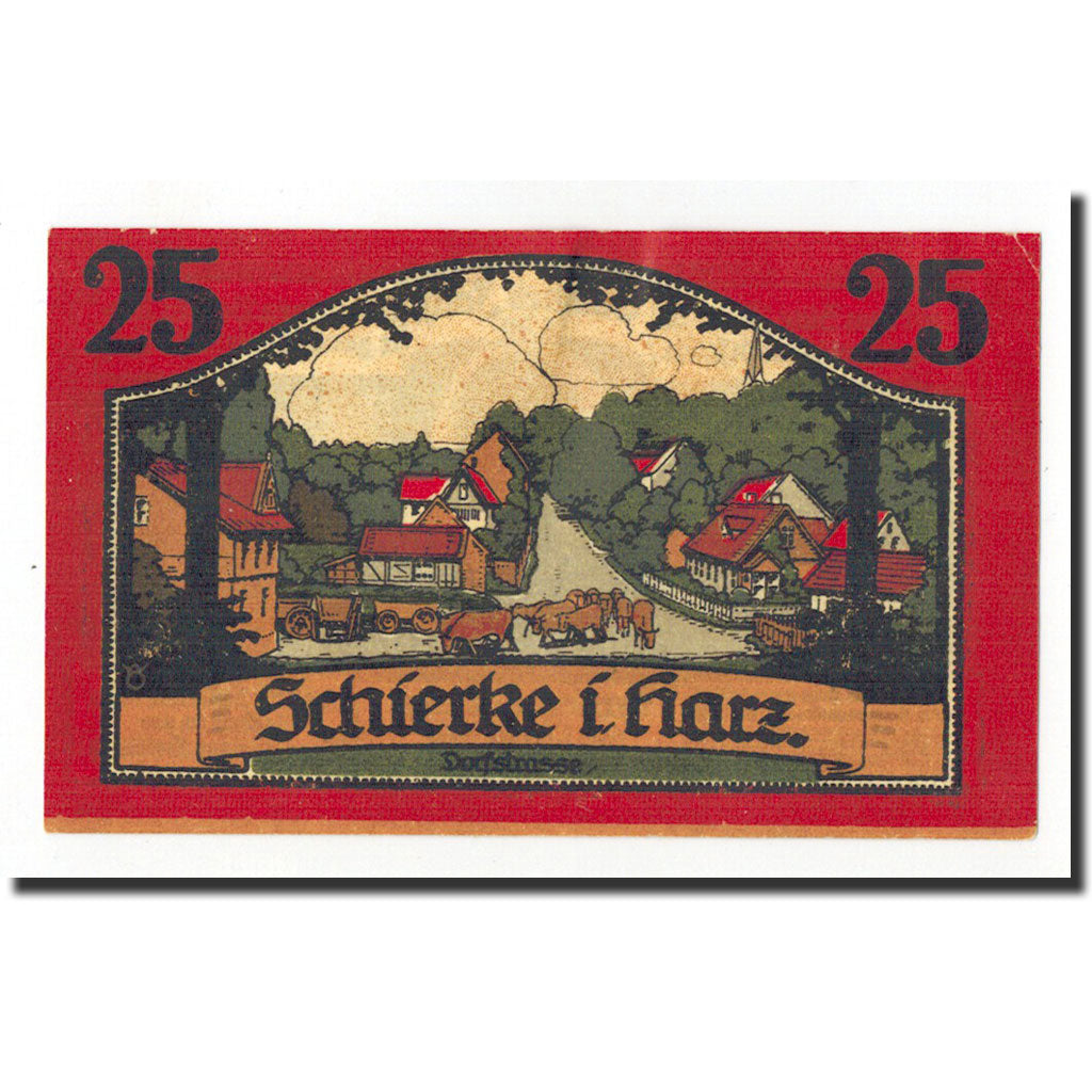 Germany, Schierke im Harz, 25 Pfg, paysage, 1921-04-01, UNC(65-70), Mehl: 1179.1
