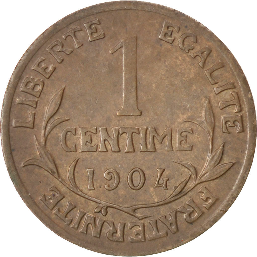 Moneta, Francia, Dupuis, Centime, 1904, Paris, BB, Bronzo, KM:840, Gadoury:90