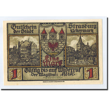 Banknote, Germany, Strasburg i Uckermark, 1 Mark, soldat, 1921, Undated