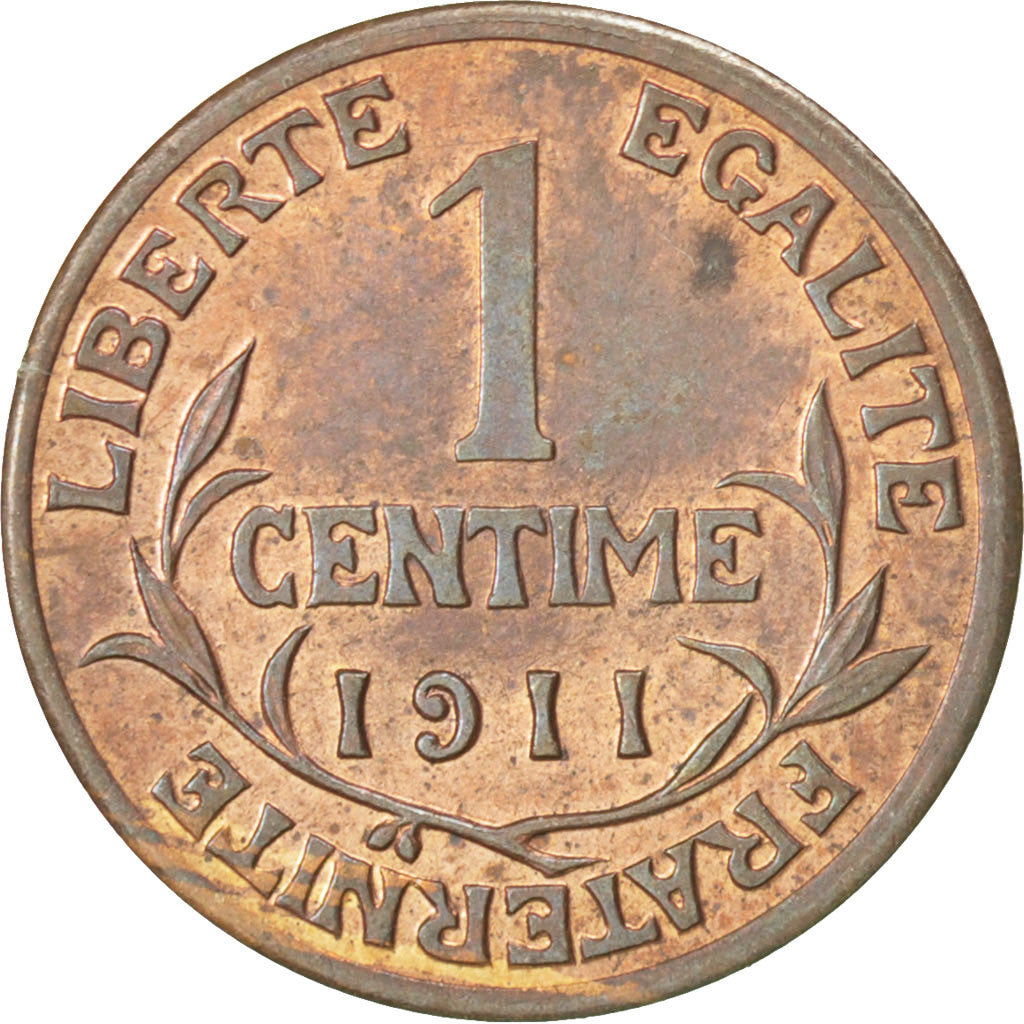 Monnaie, France, Dupuis, Centime, 1911, Paris, TTB+, Bronze, KM:840, Gadoury:90