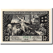 Banknote, Germany, Bitterfeld Stadt, 75 Pfennig, métier, 1921, 1921-12-01