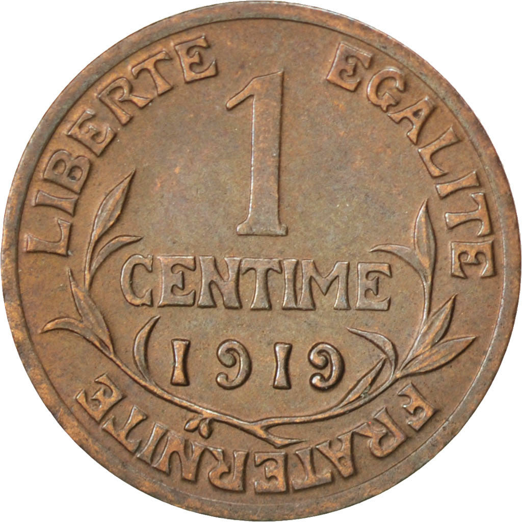 Coin, France, Dupuis, Centime, 1919, Paris, EF(40-45), Bronze, KM:840