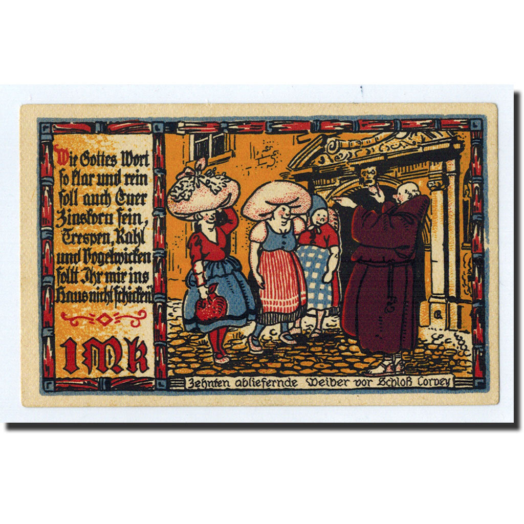 Geldschein, Deutschland, Lüchtringen, 1 Mark, personnage, 1921, 1921-05-01
