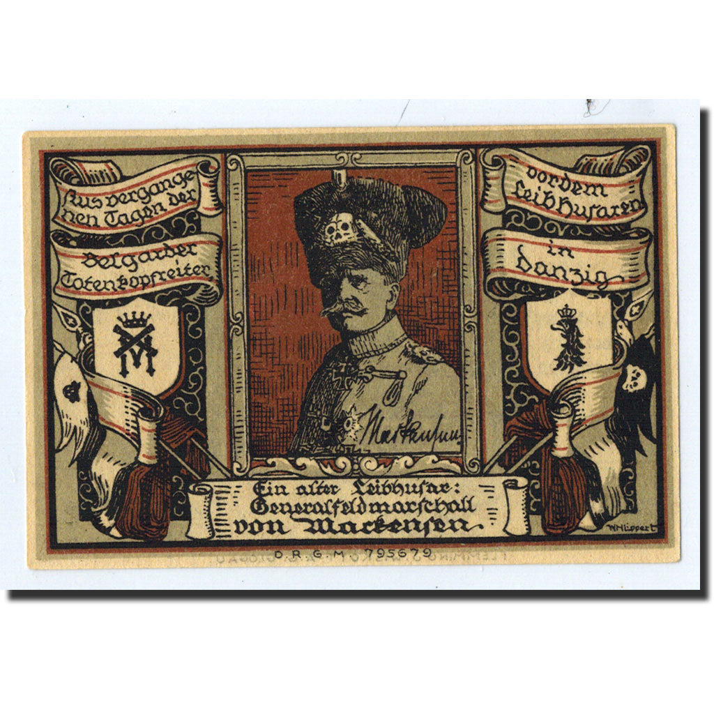 Banknote, Germany, Belgard a. Persante Stadt, 2 Mark, portrait, O.D, Undated