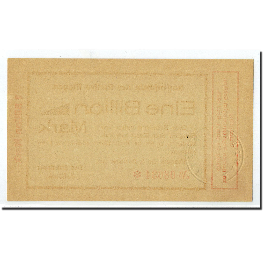 Germany, Manen, 1 Billion Mark, graphique, 1923, 1923-11-06, UNC(65-70)